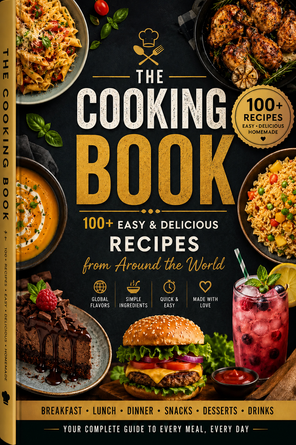 Cooking Book: 100+ Easy & Delicious Recipes from Around the World